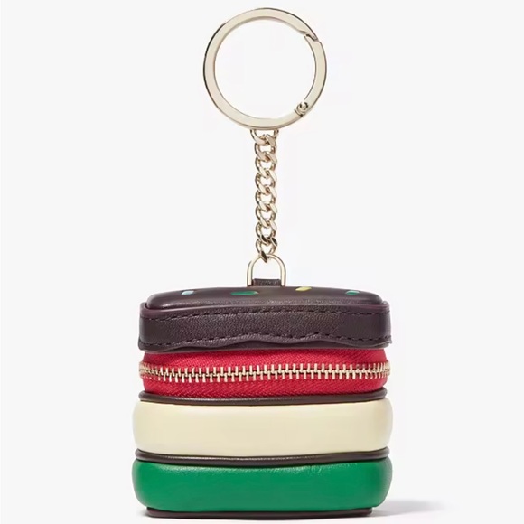 NWT-Kate Spade-Dolci 3-D Rainbow 🌈 Cookie 🍪 Coin Purse/Keychain/Bag Charm-$129 - Picture 7 of 9